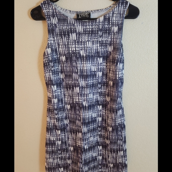 TRIPP nyc Sleeveless Abstract Fitted Bodycon Goth Punk 90s Dress - Picture 1 of 7